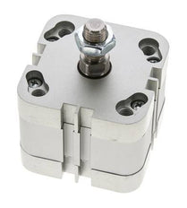 ISO 21287 Vérin Compact à Double Effet 50-10mm - Magnétique - Tige Filetée