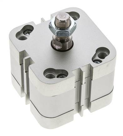 ISO 21287 Vérin Compact à Double Effet 50-10mm - Magnétique - Tige Filetée