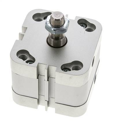 ISO 21287 Vérin Compact à Double Effet 50-10mm - Magnétique - Tige Filetée