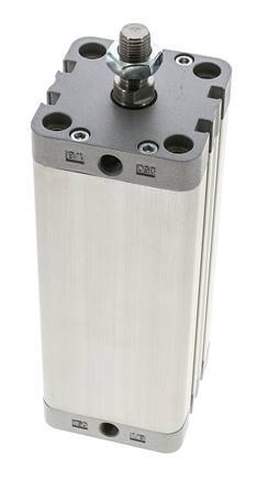 ISO 21287 Vérin Compact à Double Effet 50-125mm - Magnétique - Tige Filetée