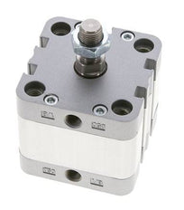 ISO 21287 Vérin Compact à Double Effet 50-15mm - Magnétique - Tige Filetée