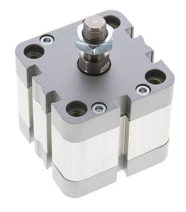 ISO 21287 Vérin Compact à Double Effet 50-15mm - Magnétique - Tige Filetée