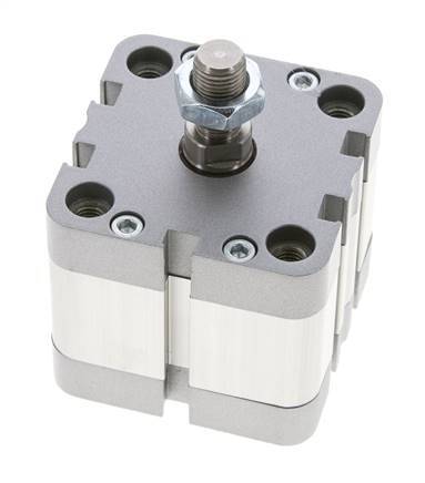 ISO 21287 Vérin Compact à Double Effet 50-15mm - Magnétique - Tige Filetée
