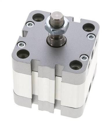 ISO 21287 Vérin Compact à Double Effet 50-15mm - Magnétique - Tige Filetée