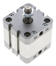 ISO 21287 Vérin Compact à Double Effet 50-20mm - Magnétique - Tige Filetée