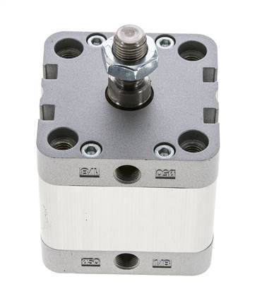 ISO 21287 Compact Double Acting Cylinder 50-20mm - Magnetic - Male Rod