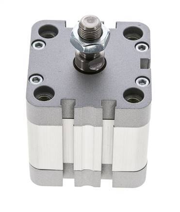 ISO 21287 Vérin Compact à Double Effet 50-20mm - Magnétique - Tige Filetée
