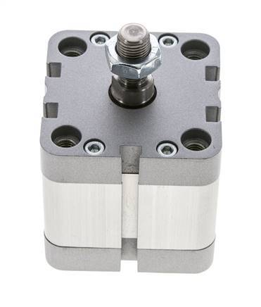 ISO 21287 Vérin Compact à Double Effet 50-20mm - Magnétique - Tige Filetée