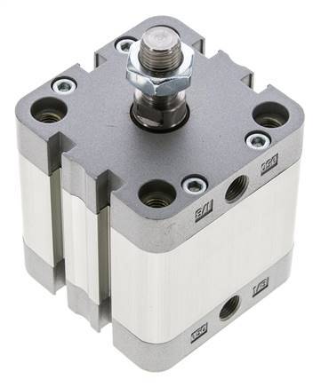 ISO 21287 Compact Double Acting Cylinder 50-25mm - Magnetic - Male Rod