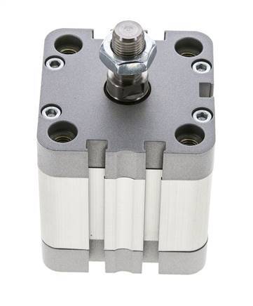 ISO 21287 Vérin Compact à Double Effet 50-25mm - Magnétique - Tige Filetée