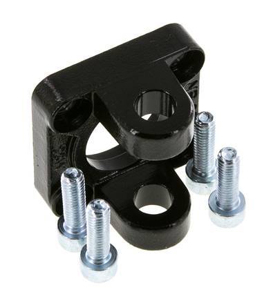 Chape femelle 32 mm ISO 15552 ISO 21287 Acier bruni