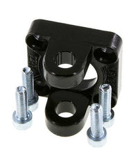 Chape femelle 32 mm ISO 15552 ISO 21287 Acier bruni