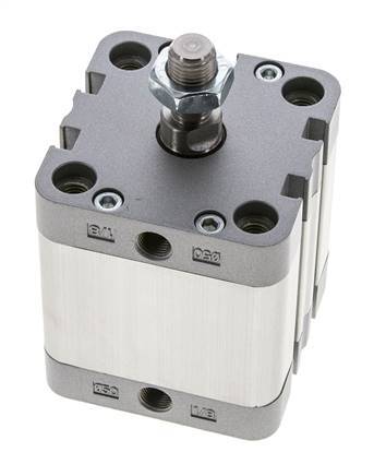 ISO 21287 Vérin Compact à Double Effet 50-30mm - Magnétique - Tige Filetée