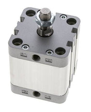 ISO 21287 Vérin Compact à Double Effet 50-30mm - Magnétique - Tige Filetée