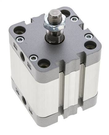 ISO 21287 Vérin Compact à Double Effet 50-30mm - Magnétique - Tige Filetée