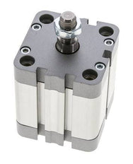 ISO 21287 Vérin Compact à Double Effet 50-30mm - Magnétique - Tige Filetée