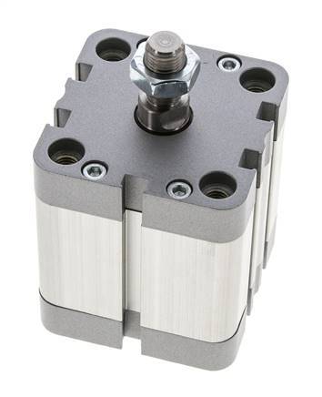 ISO 21287 Vérin Compact à Double Effet 50-30mm - Magnétique - Tige Filetée