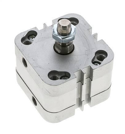 ISO 21287 Vérin Compact à Double Effet 50-5mm - Magnétique - Tige Filetée