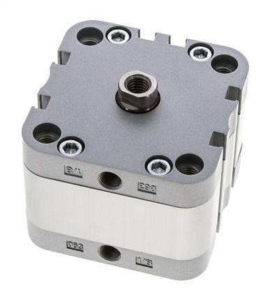 ISO 21287 Vérin Compact à Double Effet 63-10mm - Magnétique
