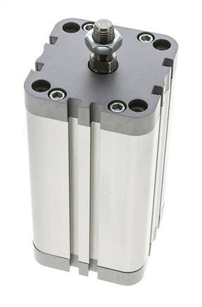 ISO 21287 Vérin Compact à Double Effet 63-100mm - Magnétique - Tige Filetée