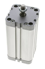ISO 21287 Vérin Compact à Double Effet 63-100mm - Magnétique - Tige Filetée