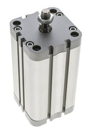 ISO 21287 Vérin Compact à Double Effet 63-100mm - Magnétique - Tige Filetée