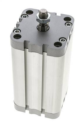 ISO 21287 Vérin Compact à Double Effet 63-100mm - Magnétique - Tige Filetée