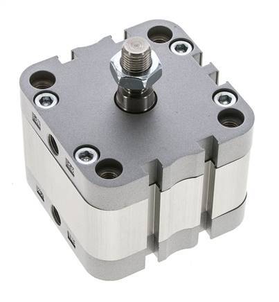 ISO 21287 Vérin Compact à Double Effet 63-10mm - Magnétique - Tige Filetée