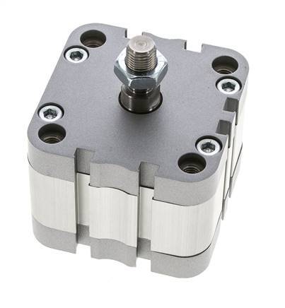 ISO 21287 Vérin Compact à Double Effet 63-10mm - Magnétique - Tige Filetée