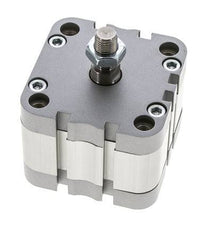 ISO 21287 Vérin Compact à Double Effet 63-10mm - Magnétique - Tige Filetée