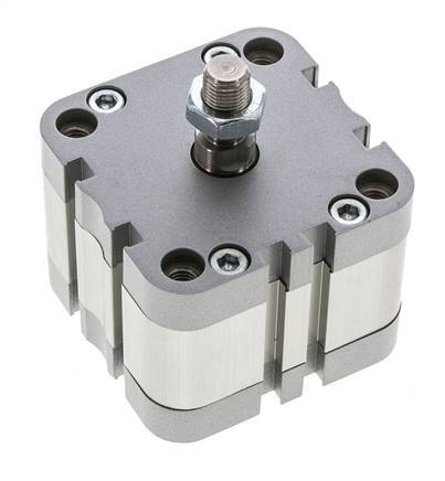 ISO 21287 Vérin Compact à Double Effet 63-10mm - Magnétique - Tige Filetée