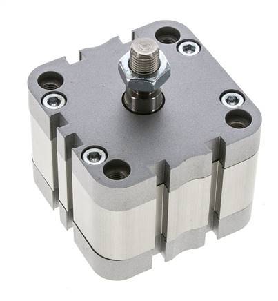 ISO 21287 Vérin Compact à Double Effet 63-10mm - Magnétique - Tige Filetée