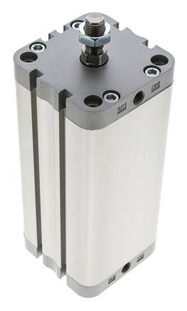 ISO 21287 Vérin Compact à Double Effet 63-125mm - Magnétique - Tige Filetée