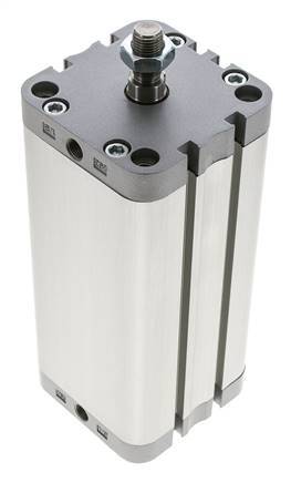 ISO 21287 Vérin Compact à Double Effet 63-125mm - Magnétique - Tige Filetée