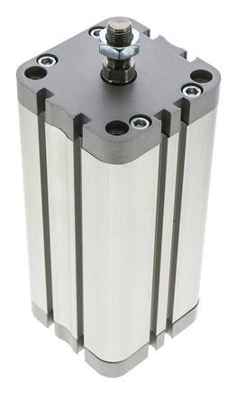 ISO 21287 Vérin Compact à Double Effet 63-125mm - Magnétique - Tige Filetée