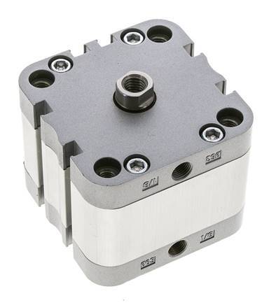 ISO 21287 Vérin Compact à Double Effet 63-15mm - Magnétique