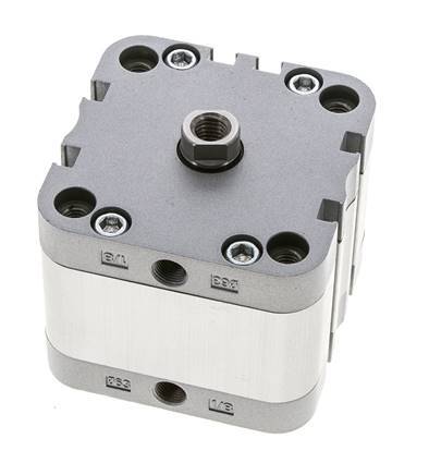 ISO 21287 Vérin Compact à Double Effet 63-15mm - Magnétique