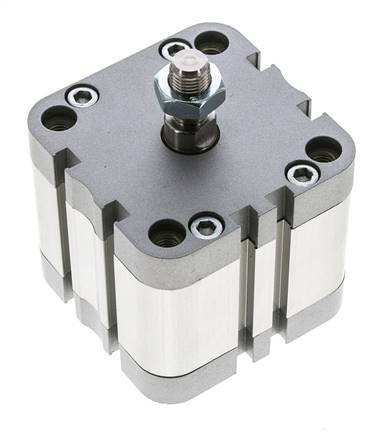 ISO 21287 Vérin Compact à Double Effet 63-20mm - Magnétique - Tige Filetée