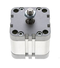 ISO 21287 Vérin Compact à Double Effet 63-20mm - Magnétique - Tige Filetée