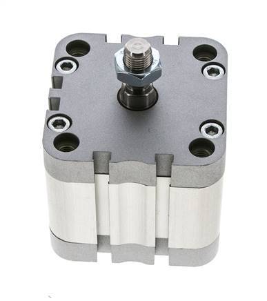 ISO 21287 Vérin Compact à Double Effet 63-20mm - Magnétique - Tige Filetée