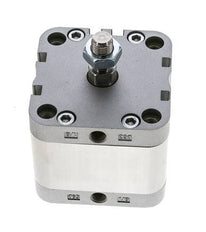 ISO 21287 Vérin Compact à Double Effet 63-20mm - Magnétique - Tige Filetée