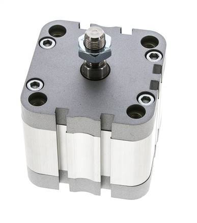 ISO 21287 Vérin Compact à Double Effet 63-20mm - Magnétique - Tige Filetée