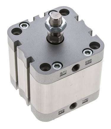 ISO 21287 Compact Double Acting Cylinder 63-25mm - Magnetic - Male Rod