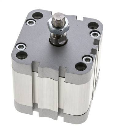 ISO 21287 Vérin Compact à Double Effet 63-25mm - Magnétique - Tige Filetée