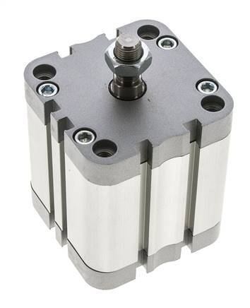 ISO 21287 Vérin Compact à Double Effet 63-40mm - Magnétique - Tige Filetée