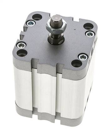 ISO 21287 Vérin Compact à Double Effet 63-40mm - Magnétique - Tige Filetée