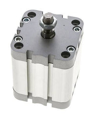 ISO 21287 Vérin Compact à Double Effet 63-40mm - Magnétique - Tige Filetée