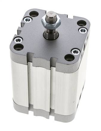 ISO 21287 Vérin Compact à Double Effet 63-50mm - Magnétique - Tige Filetée
