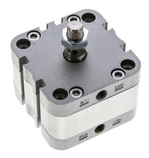 ISO 21287 Vérin Compact à Double Effet 63-5mm - Magnétique - Tige Filetée