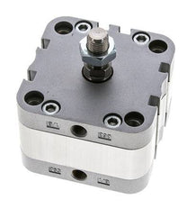 ISO 21287 Vérin Compact à Double Effet 63-5mm - Magnétique - Tige Filetée